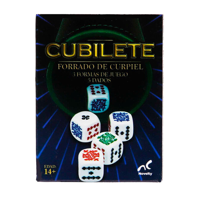 Juego de Cubilete con 5 Dados de P&oacute;ker image number null