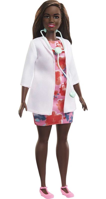 Mu&ntilde;eca Moderna Barbie Doctor Con Forma Curvil&iacute;n... image number null