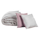 Set de Edred&oacute;n Couzy doble vista King Size DICASA, Incluye: Funda (2) y Coj&iacute;n doble vista (2) Lila-Gris