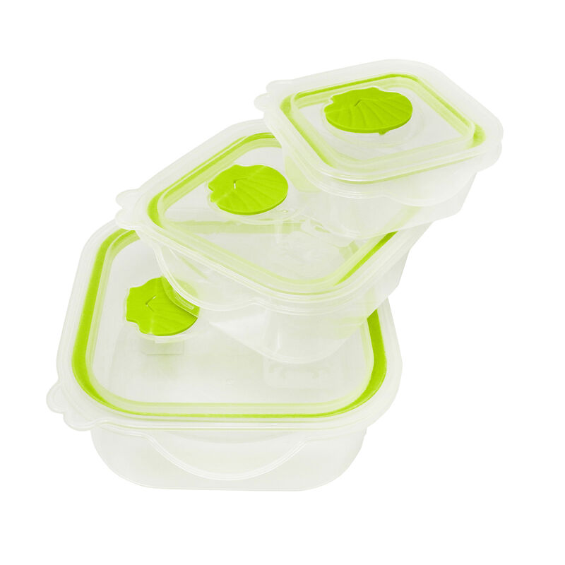 Juego de Recipientes Cuadrados Sea Shell Verde image number null