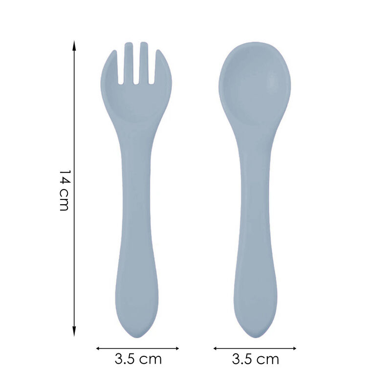 Juego de babero y accesorios de silicón Aquila ... image number null