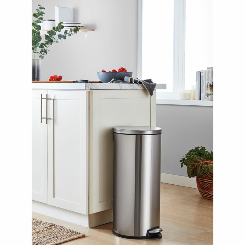 Set de 2 Botes de Basura con Pedal 30L y 5L  Ac... image number null