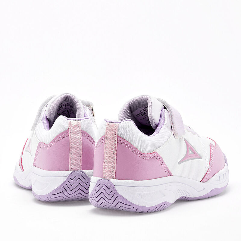 Pirma Tenis Para Preescolar Ni&ntilde;a Blanco Rosa Li... image number null