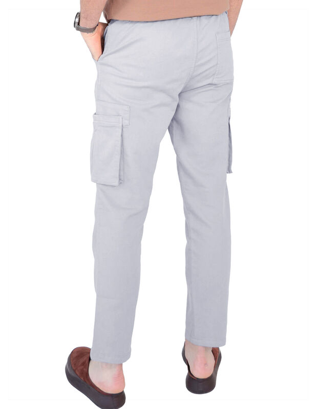 Pantalón Jogger Hombre Ajuste En Cintura Gris R... image number null