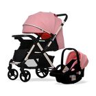 CARRIOLA CON PORTABEBE UNYOTONS K8 ROSA REVERSIBLE