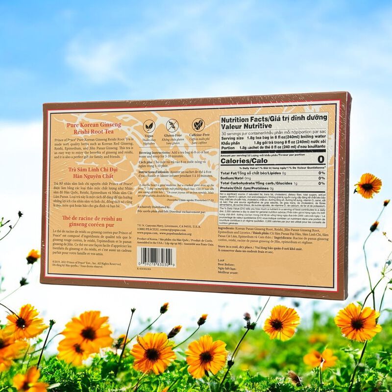 T&eacute; Gen&eacute;rico Coreano De Ginseng Y Reishi 1,9 Oz image number null