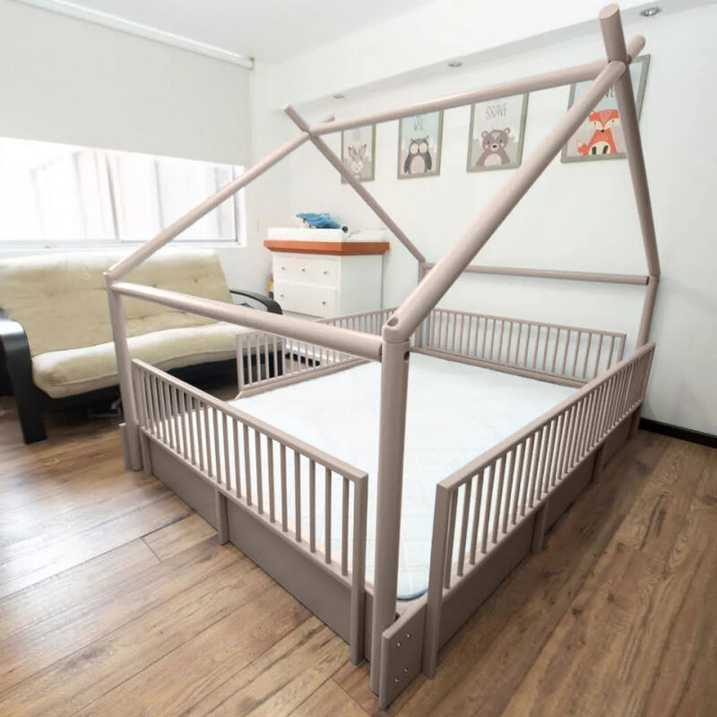 Matrimonial - Cama Chalet Montessori de Madera ... image number null