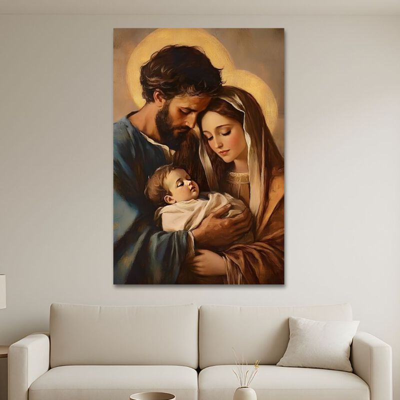 Cuadro Decorativo Religioso 70x100cm Sagrada Fa... image number null