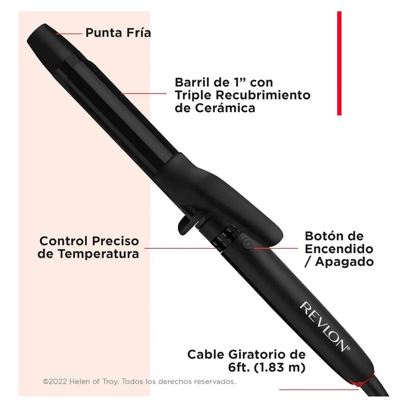 Rizadora Cabello Revlon Ceramica Turmalina Coco... image number null