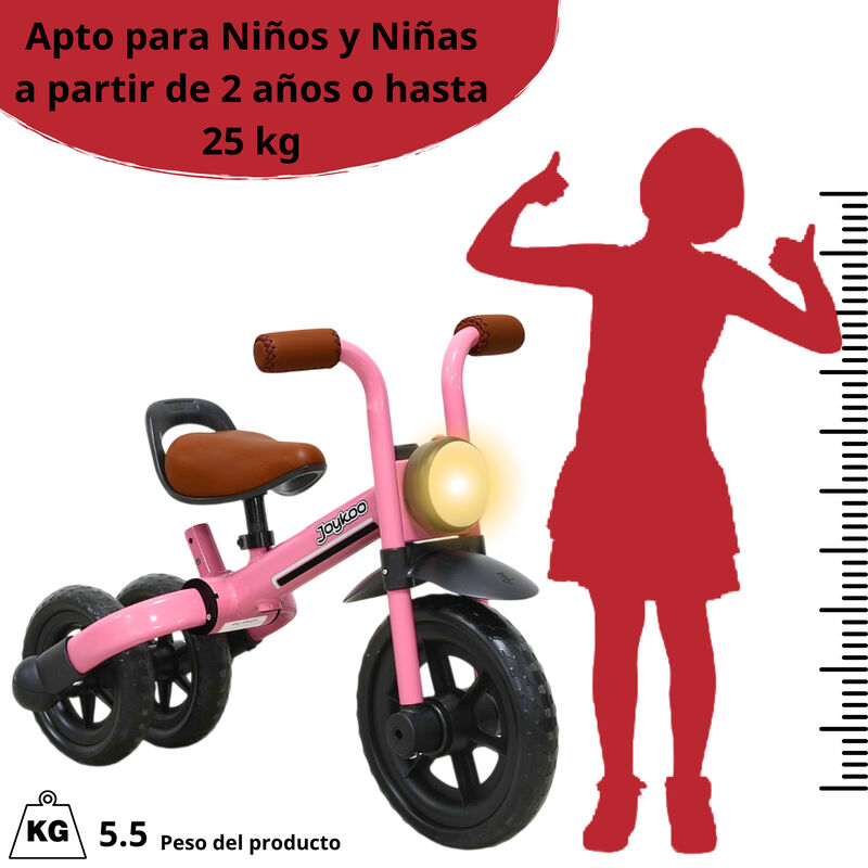 Triciclo 3 En 1 Para Ni&ntilde;os Con Bast&oacute;n, Bici Y B... image number null