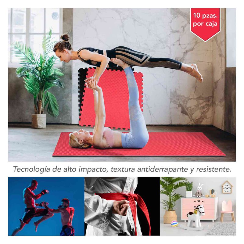 Tatami Bicolor 1x1 Tapete Gimnasio Judo 10 Metr... image number null