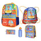 Mochila Blippi 41 cm Set 5 piezas: Lonchera Y Estuche Para Botella