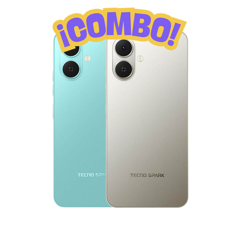 COMBO 2 Tecno Spark Go2 4+128GB Gris + Verde image number null
