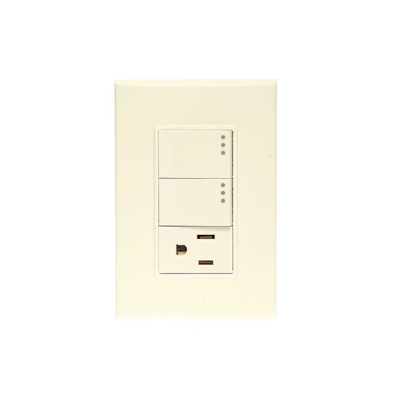 10 Pack Placa de 3 Módulos 2 Apagadores y 1 con... image number null