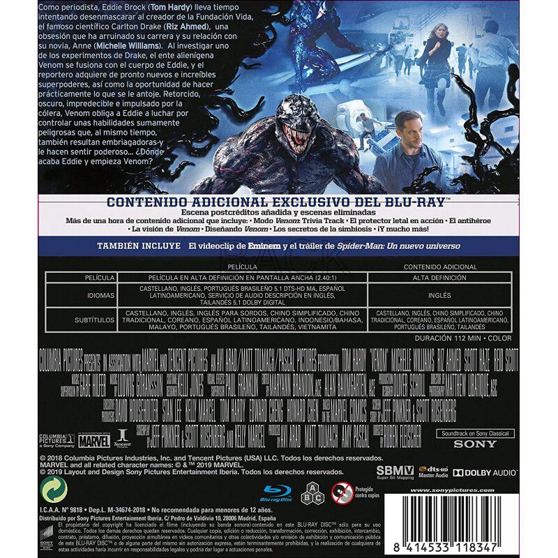 Venom (bd) [blu-ray] image number null