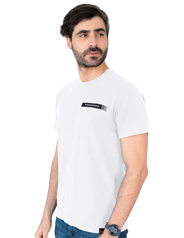 Playera Basica Hombre Cuello Redondo Blanco Roo... image number null