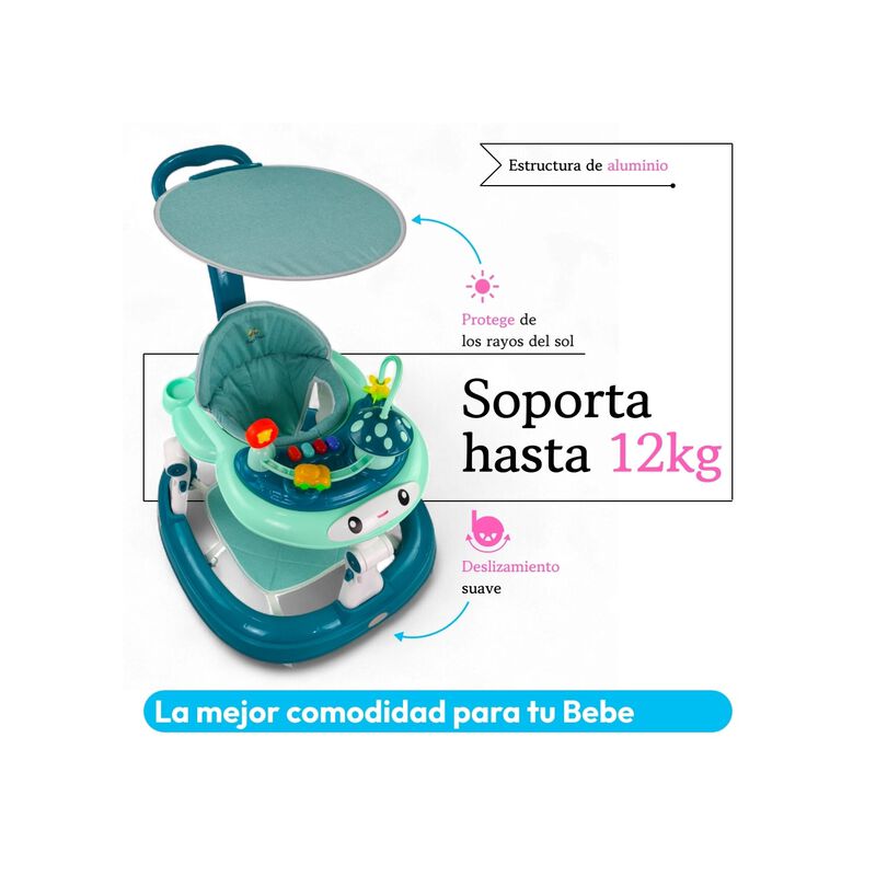 Andadera Musical Plegable Con Sombrilla Y Tapet... image number null