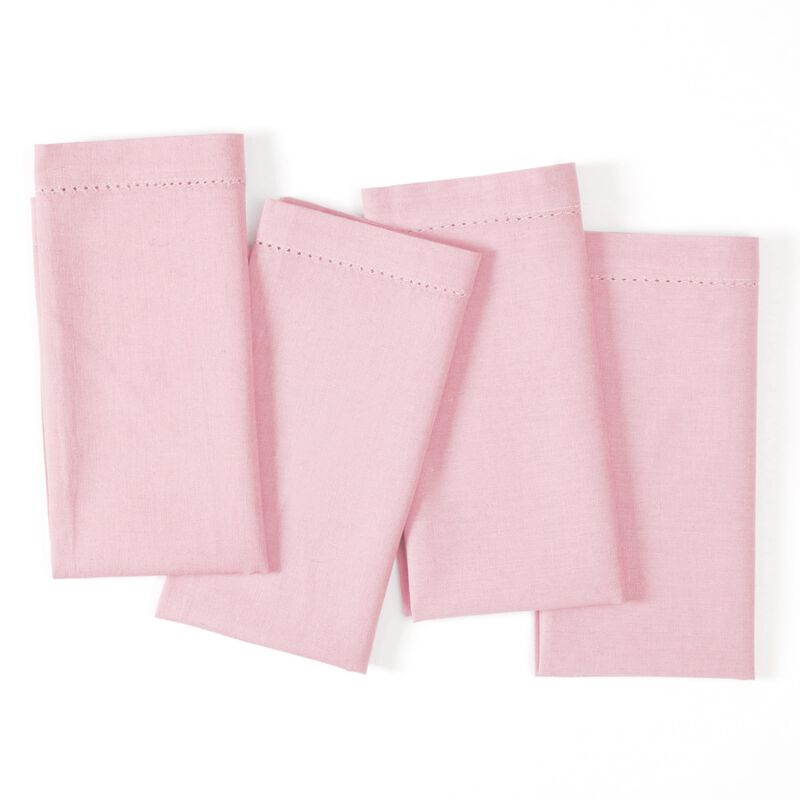 Paquete De 4 Servilletas De Tela Rosa 46 cm &ndash; R... image number null