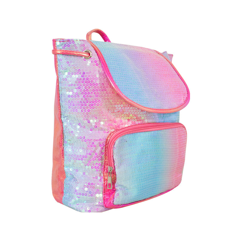 Mochila Infantil Con Lentejuelas Bicolor Dorsal... image number null