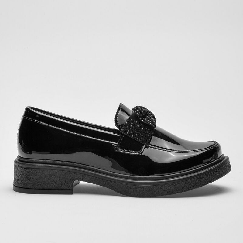 Yuyin Zapato Escolar Para Ni&ntilde;a Negro Charol Cod... image number null