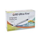 Jeringa Deschable Para Insulina Bd Ultra Fine 1ml 30g X 13mm | Gran Capacidad Y M&aacute;xima Seguridad | Caja Con 30 Pzas