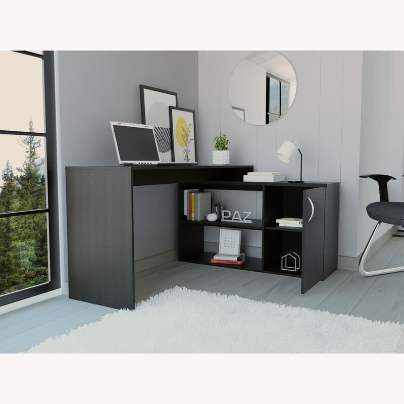 Escritorio armable Axis color Caf&eacute; image number null