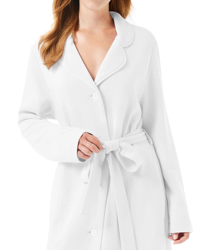 Bata Abotonada con Vivo Marfil image number null