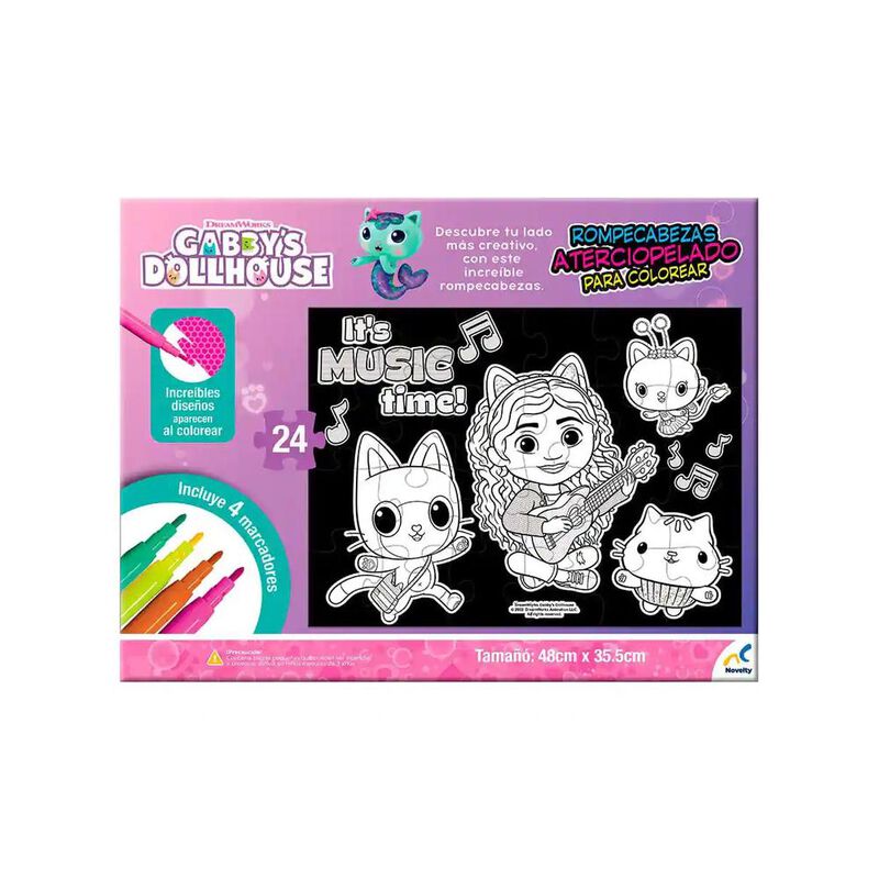 Rompecabezas Gabby's Dollhouse para colorear 24... image number null