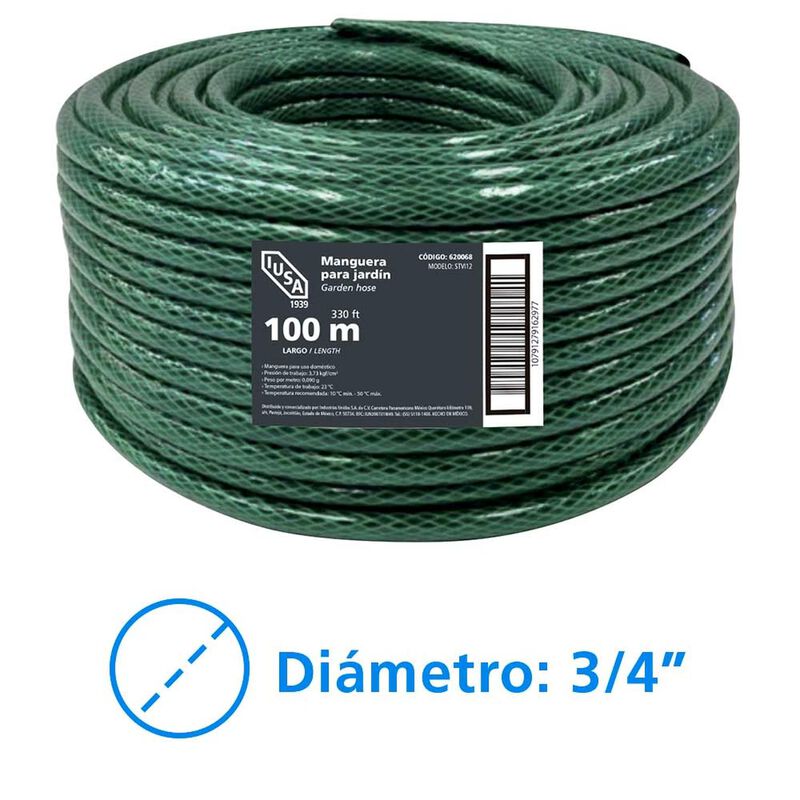 Rollo De Manguera Flexible Tricapa, Iusa, 100 M... image number null