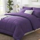 Juego De Edred&oacute;n Cozylux, Color Morado, Tama&ntilde;o Queen, 7 Piezas, Cama En Una Bolsa