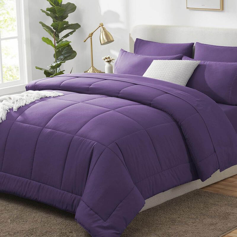 Juego De Edred&oacute;n Cozylux, Color Morado, Tama&ntilde;o ... image number null