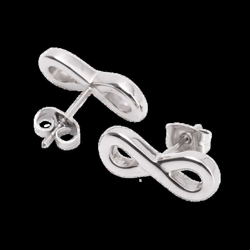 Aretes Mujer Infinito Acero Inoxidable, Regalo ... image number null