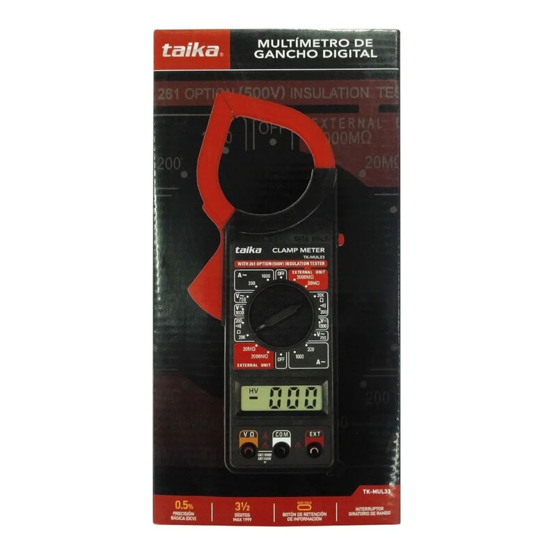 Mult&iacute;metro Digital Gancho TAIKA TK-MUL33 Bot&oacute;n ... image number null