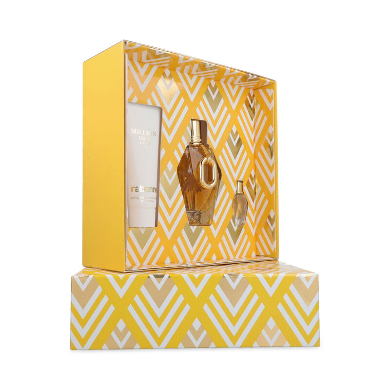 Set Million Gold 3pzs 90ml Edp Spray/ Miniature... image number null