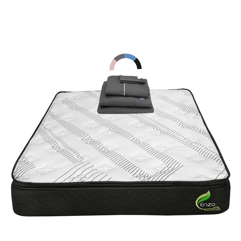 Colch&oacute;n Restonic Enzo Queen Size + S&aacute;banas Roya... image number null