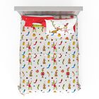 Juego De Cama Franco Queen De Microfibra Grinch, 4 Piezas