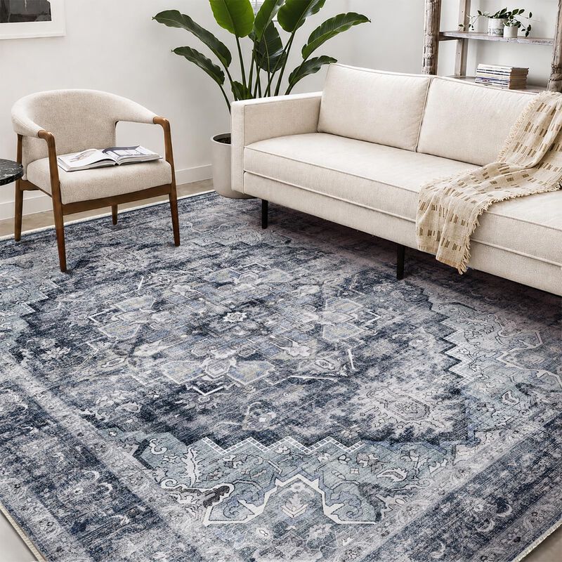 Alfombra Champlant 183 X 274 Cm Azul Oscuro Lav... image number null