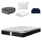 Colch&oacute;n King Size Premier + Almohada One + Protector Cloud + 1 juego de S&aacute;banas Softy + Edredon Homy
