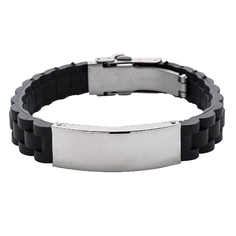 Brazalete Hombre, Pulsera Acero Inoxidable, Reg... image number null