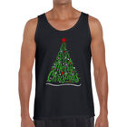 Tank Top Word Art Para Hombre - Te Deseamos una Feliz Navidad - Negro