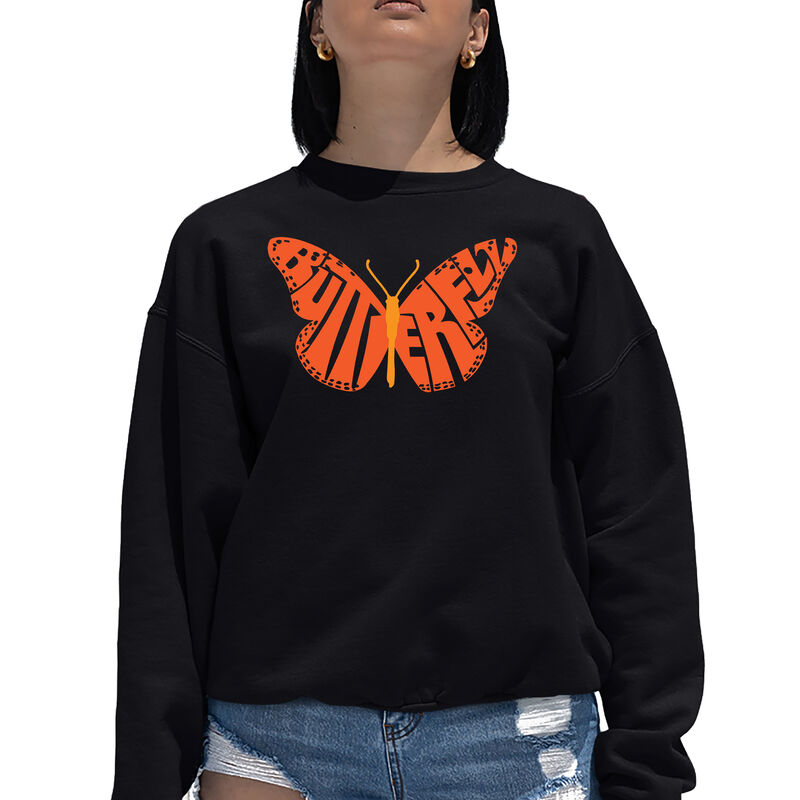 Sudadera De Cuello Redondo Word Art Para Mujer ... image number null