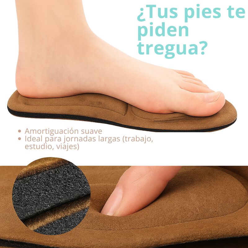 1 Par de Plantilla ergon&oacute;mica 4D para Mujer | S... image number null