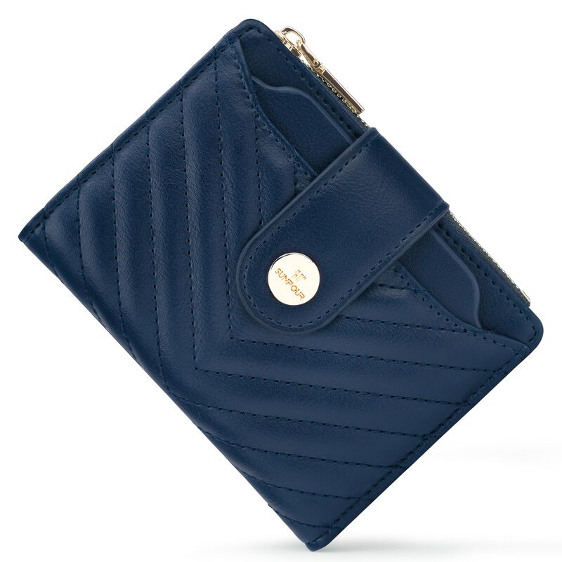 Cartera Bifold Compacta Sunpour Rfid De Cuero V... image number null