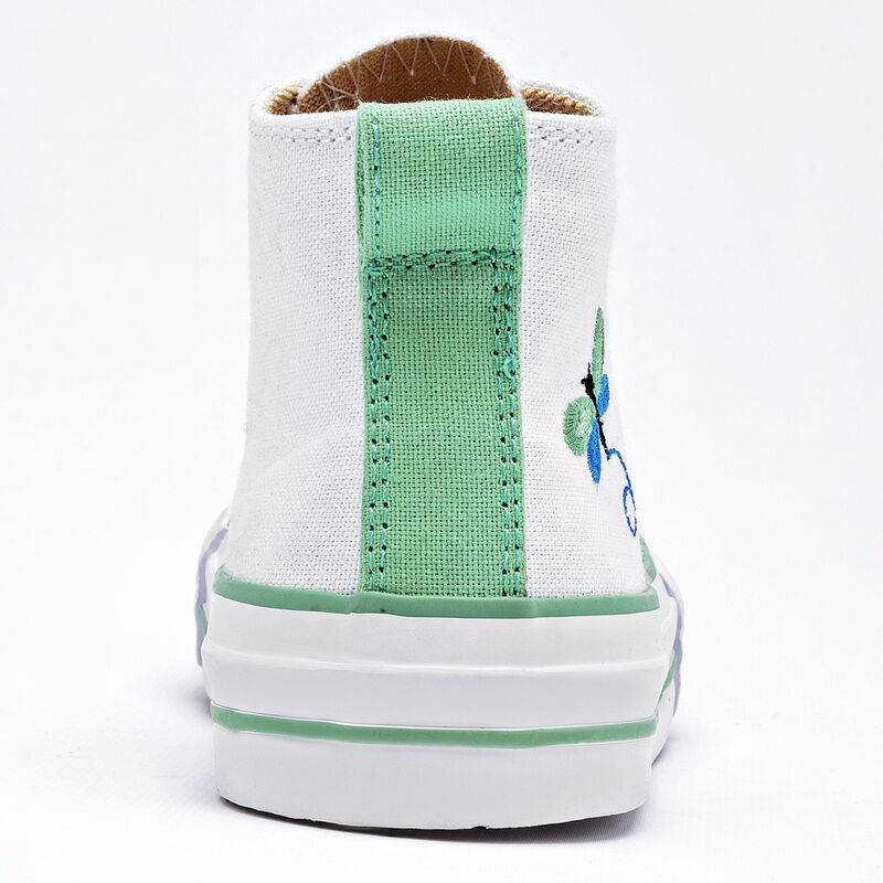 Moramora tenis para ni&ntilde;a blanco verde cod 14068... image number null