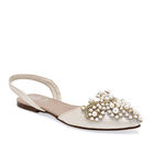 Lady One Zapatillas de fiesta para mujer beige dorado