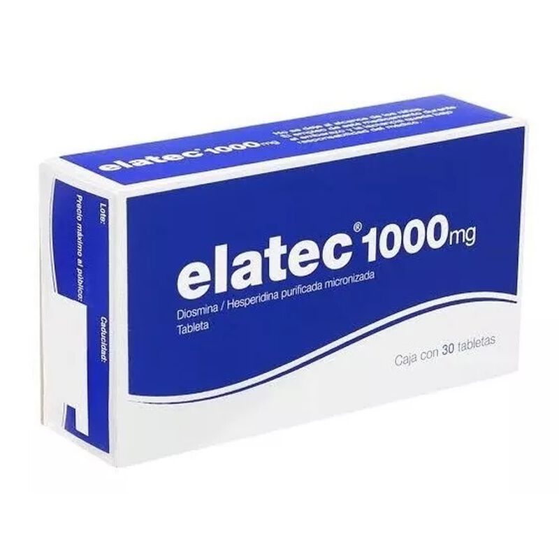 Elatec 1000mg Tabletas Con 30 Diosmina image number null