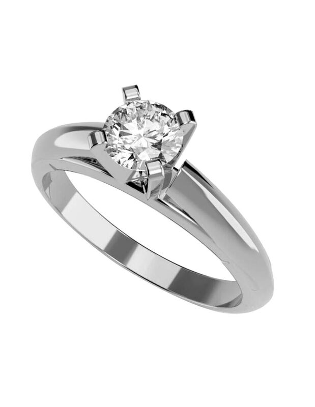 Anillo de Compromiso de 14K con Diamante de Lab... image number null