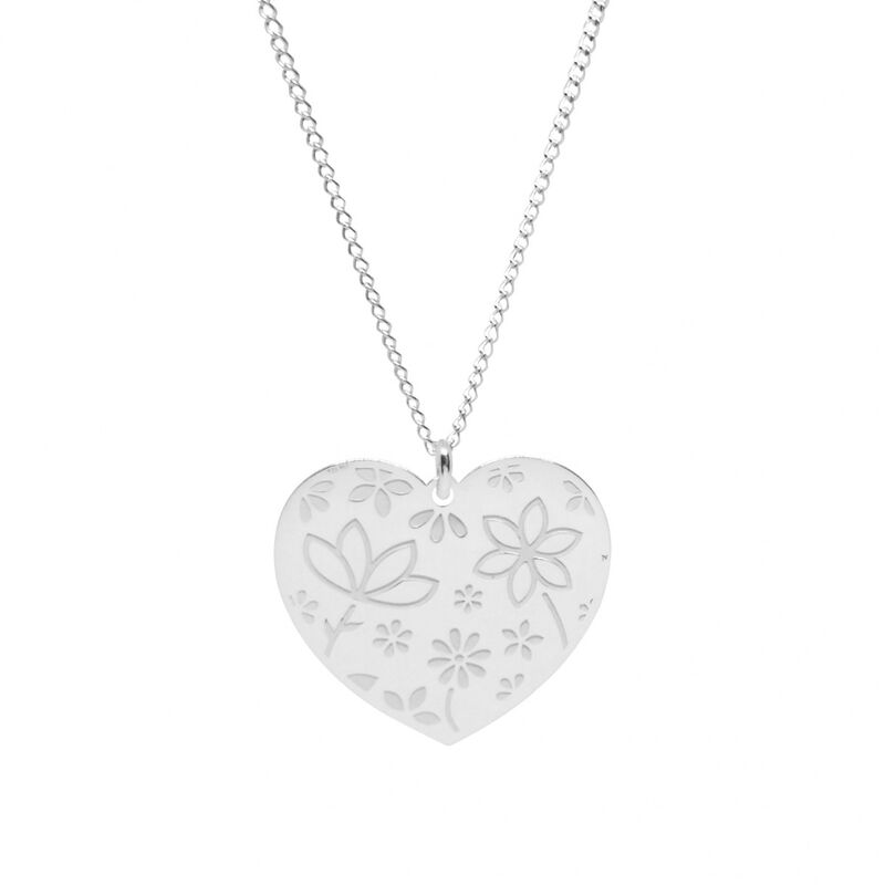 Dije coraz&oacute;n Querer de Plata .925 con cadena aj... image number null