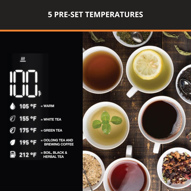 Hervidor El&eacute;ctrico Krups Smart Temp 1.7 L Con 5... image number null