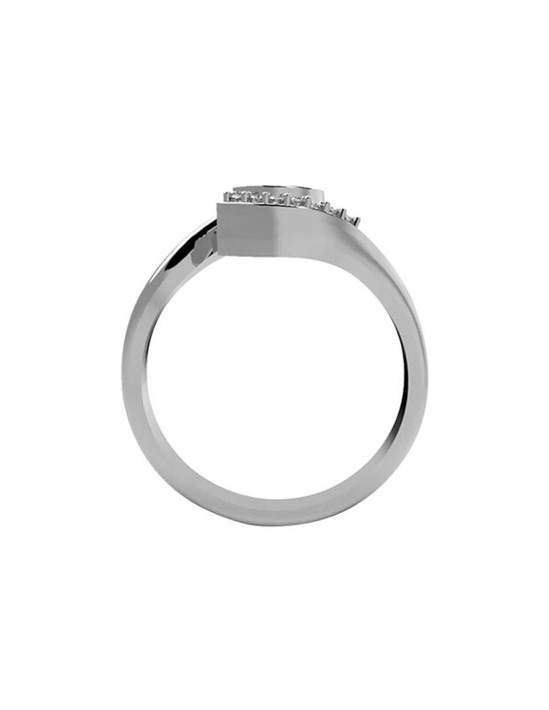 Anillo de Compromiso de 14K con Diamante de Lab... image number null